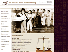 Tablet Screenshot of elcerritohistoricalsociety.org